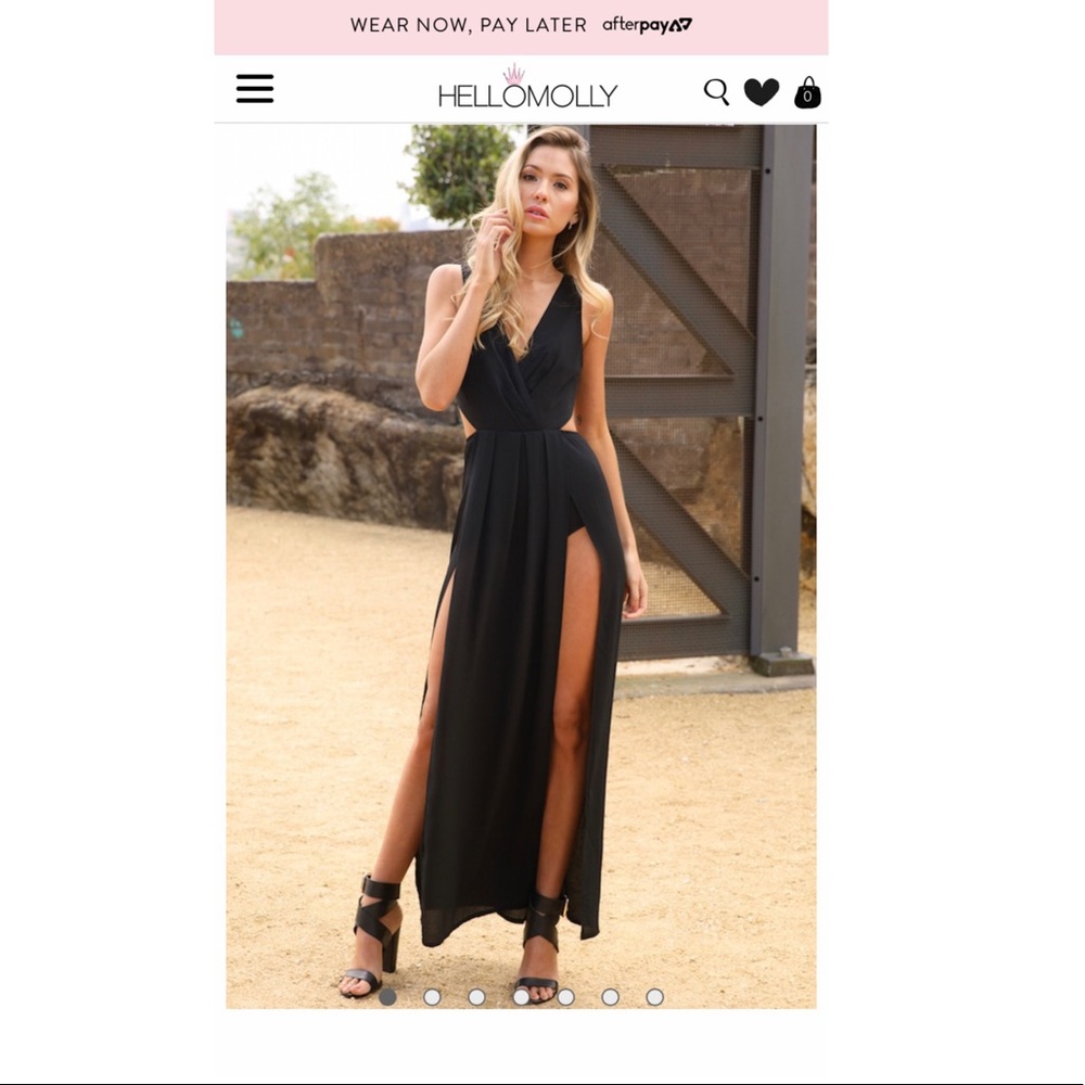 Hello Molly Parisienne Black Maxi dress